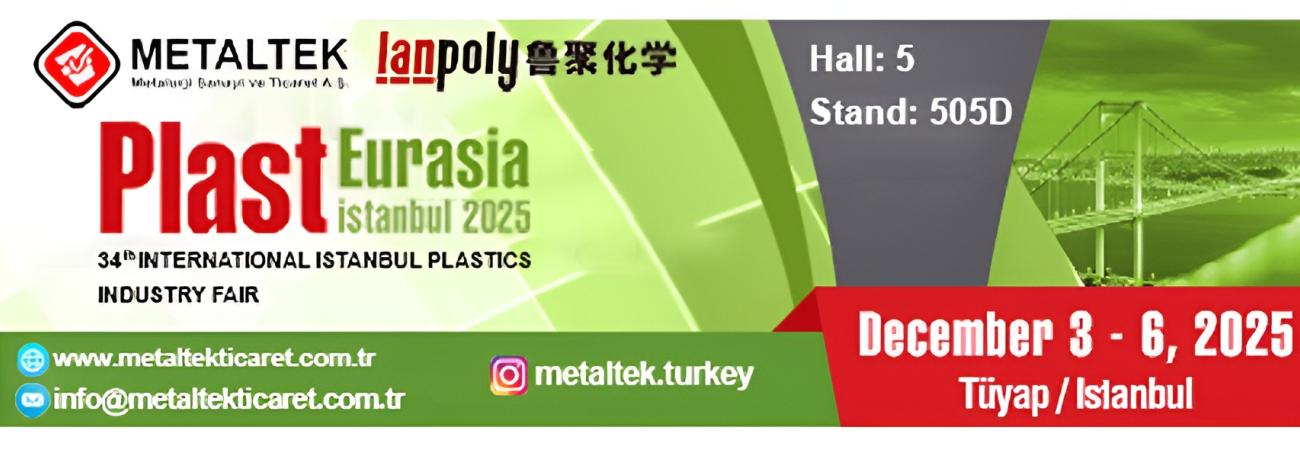 Plast Eurasia Istanbul Fair on 3-6 December 2025